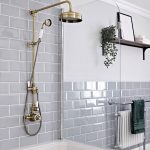 Brushed Gold Traditional Shower